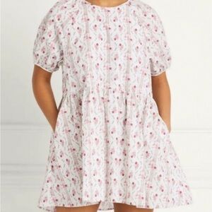 EUC Hill House Adeline Dress Pink Vine Stripe Size L